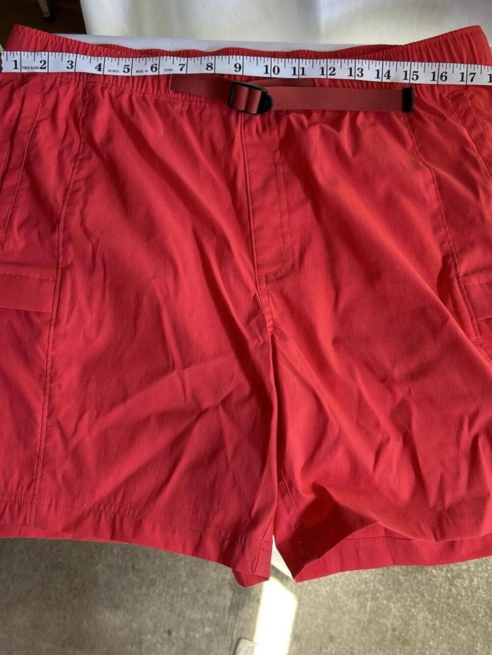 The North Face Men's Red and Orange Shorts